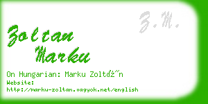 zoltan marku business card